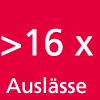 16 Auslässe                                       