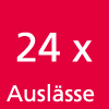 24 Auslässe                                       